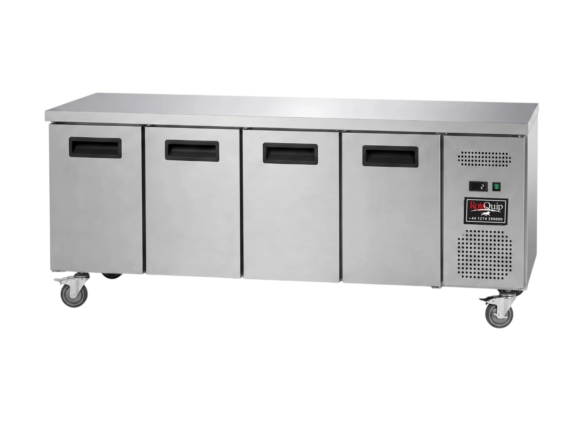 553 Litre / 4 Door Stainless Steel Counter Prep Freezer – COUNTER-553L-4DFR