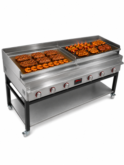 RCG-520 - Counter Top Gas Heavy Duty Lava Rock Char Grill 152 x 81 cm