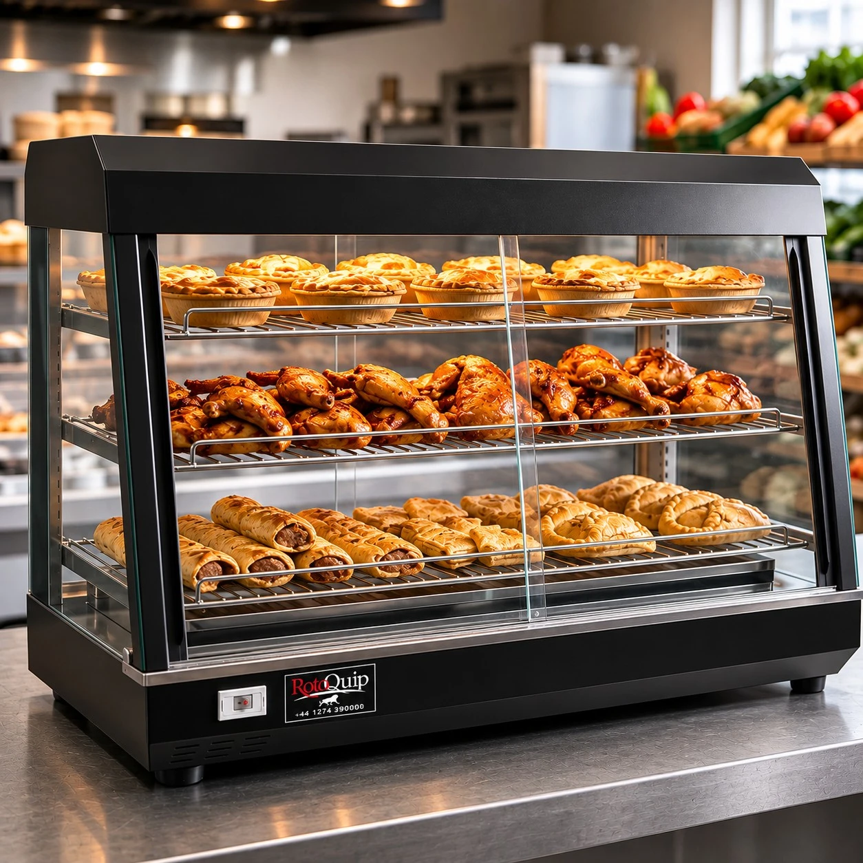 RFM-36 – 150 Litres Countertop Commercial Heated Showcase Food Warmer