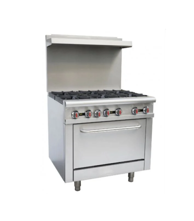 RGR-36 - 6 Burner Gas Range With Oven