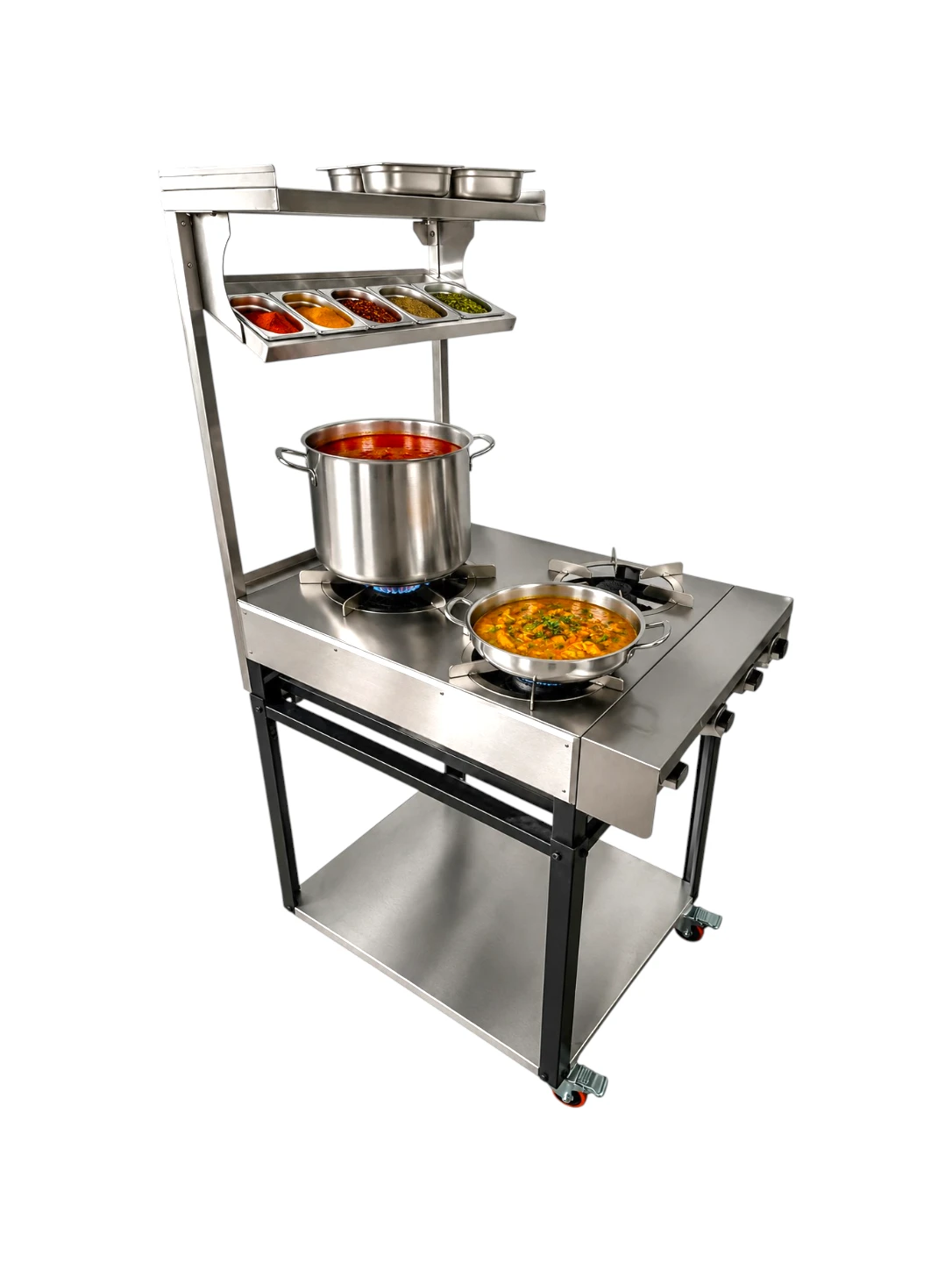 RCR-2X1 2 burner indian range cooker