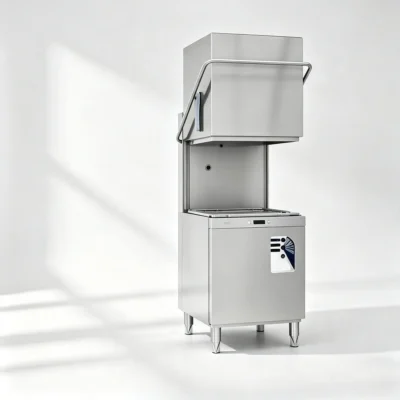 Heavy Duty 500mm Basket Hood Dishwasher, Gravity Drain / Automatic Drain Pump Single / Three Phase - T1215