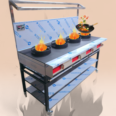 RCR-4CH - 4 Burner Chinese Wok Cooker