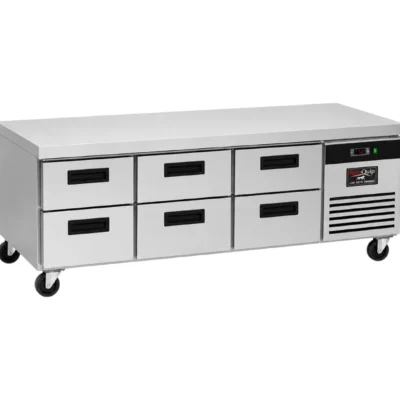 330 Litre / 6 Drawer Stainless Steel Under Counter Ventilated Fridge - UDRAWER-330L-6DCH