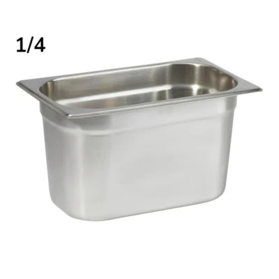 1/4 Gastronorm Pan Stainless Steel 65/100/150mm Deep - GN1/4