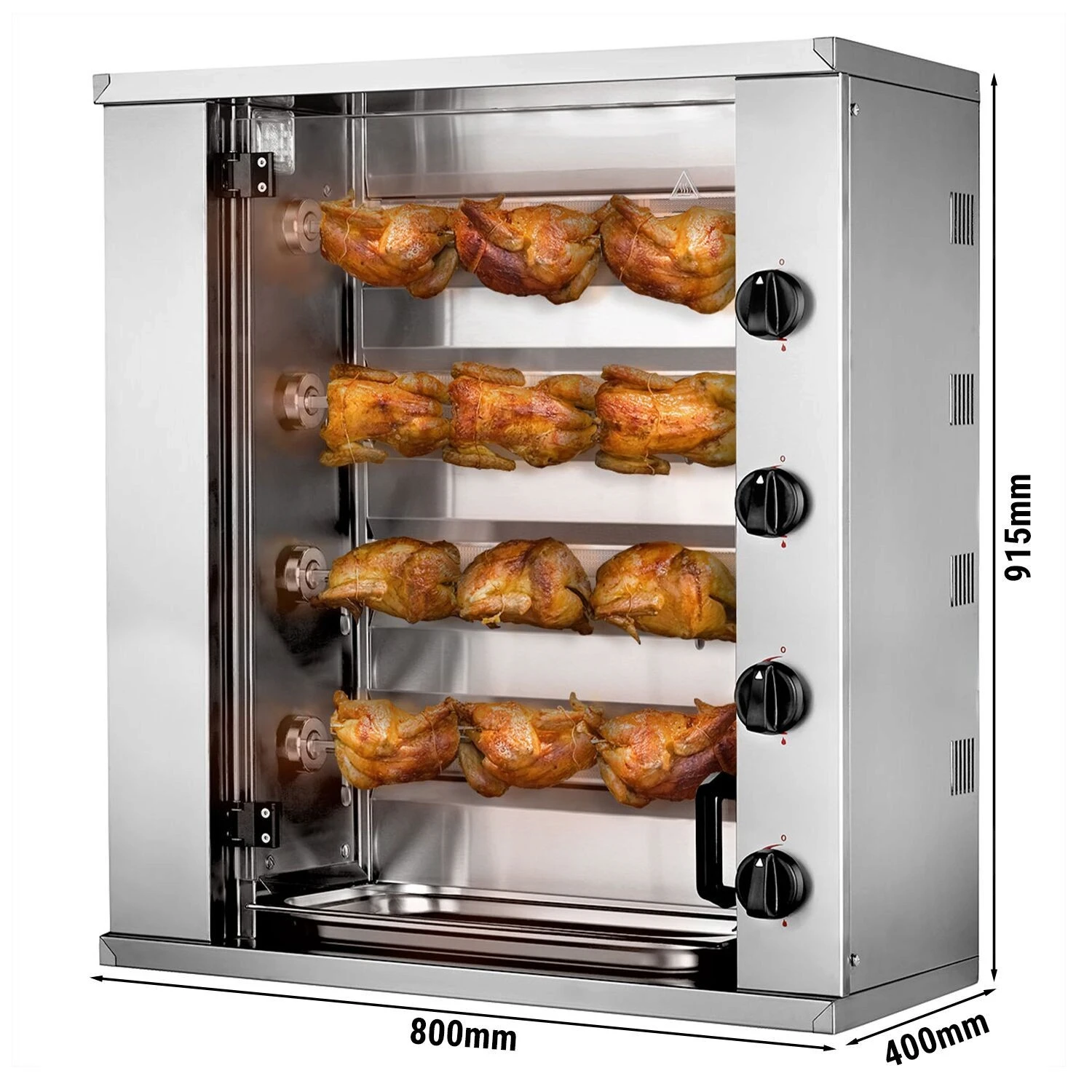 Gas Chicken Rotisserie Oven Mini-12.8kW - with 4 Skewers for up to 12 chickens (1)