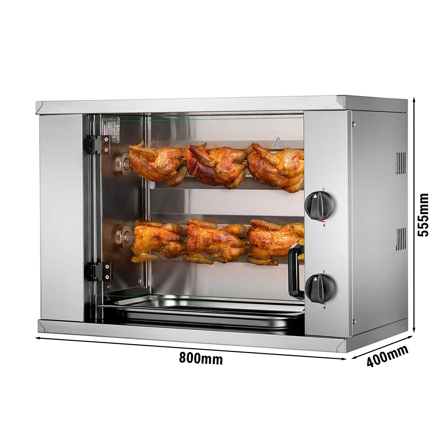 Gas Chicken Rotisserie Oven Mini- - 4.4kW - with 2 Skewers for up to up to 6 chickens (1)