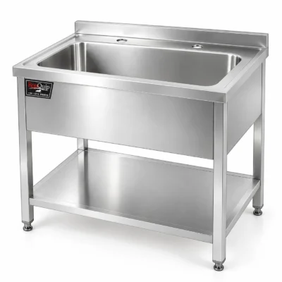1500mm Wide Stainless Steel Single Bowl Pot Wash Sink - PW-150x65