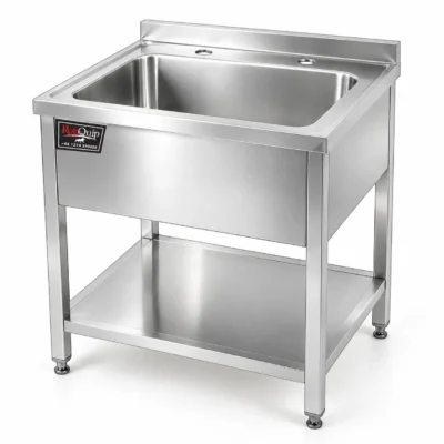 750mm Wide Stainless Steel Single Bowl Pot Wash Sink - PW-75x65