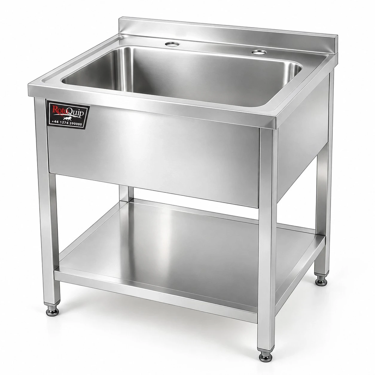 750mm Wide Stainless Steel Single Bowl Pot Wash Sink – PW-75×65